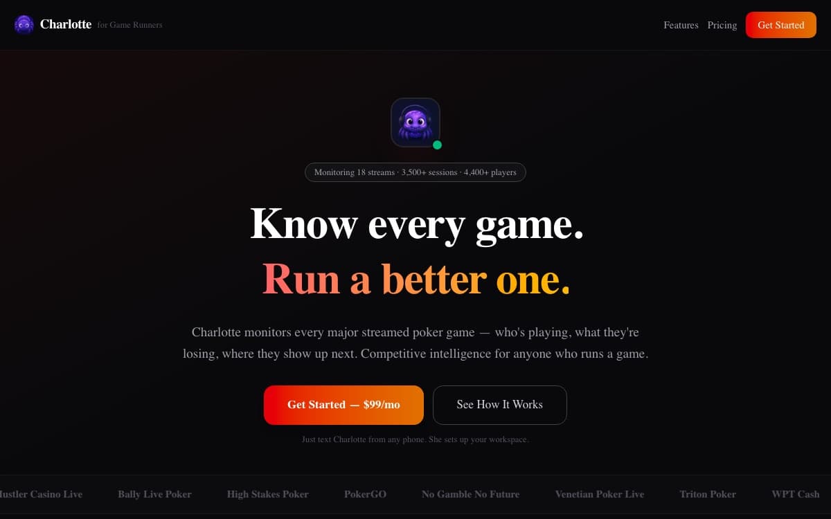 Ask Charlotte homepage