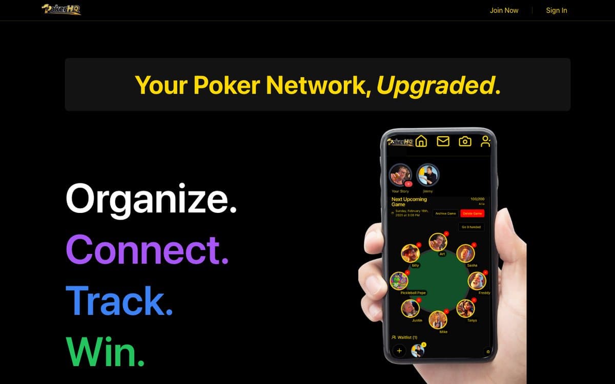 PokerHQ homepage