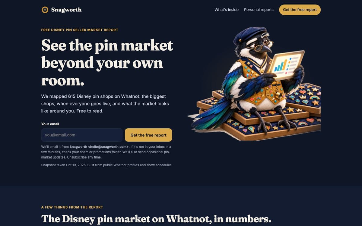 Snagworth homepage